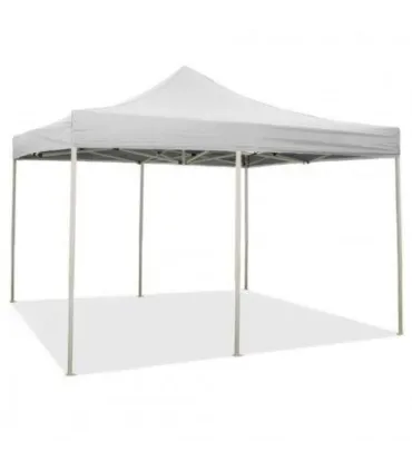 Gazebo richiudibile pieghevole MARKET 3 X 6 Bianco ricoperto in PVC impermeabile