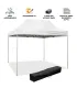 Gazebo richiudibile pieghevole MARKET 3 X 2 Bianco ricoperto in PVC impermeabile
