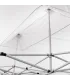 Gazebo richiudibile pieghevole MARKET 3 X 2 Bianco ricoperto in PVC impermeabile
