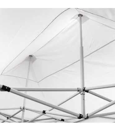 Gazebo richiudibile pieghevole MARKET 3 X 2 Bianco ricoperto in PVC impermeabile