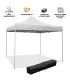 Gazebo richiudibile pieghevole MARKET 2 X 2 Bianco ricoperto in PVC impermeabile