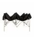 Gazebo richiudibile pieghevole MARKET 3 X 3 Nero ricoperto in PVC impermeabile