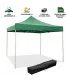 Gazebo richiudibile pieghevole MARKET 3 X 3 Verde ricoperto in PVC impermeabile