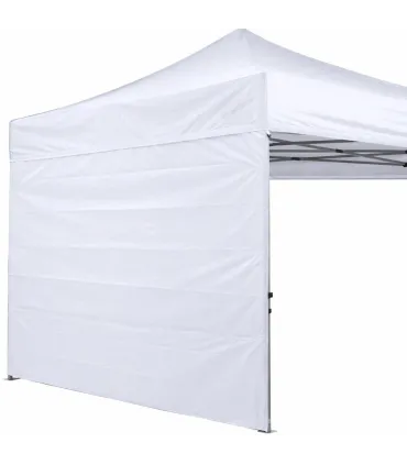Telo laterale 2x2mt bianco impermeabile con finestra ricambio per gazebo richiudibile MARKET