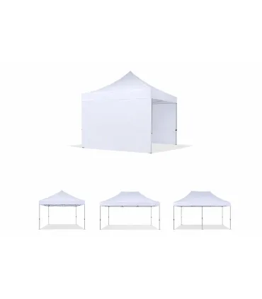 Telo laterale 2x2mt bianco impermeabile ricambio per gazebo richiudibile MARKET