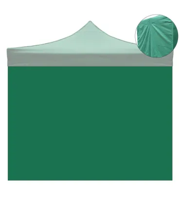 Telo laterale 3x2mt verde impermeabile per gazebo richiudibile MARKET