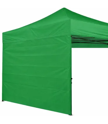 Telo laterale 3x2mt verde impermeabile per gazebo richiudibile MARKET