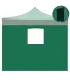 Telo laterale 3x2mt verde impermeabile con finestra per gazebo richiudibile MARKET