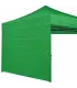 Telo laterale 3x2m verde impermeabile con porta avvolgibile per gazebo richiudibile MARKET
