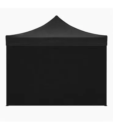 Telo laterale 3x2mt nero impermeabile di ricambio per gazebo richiudibile MARKET
