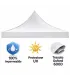 Telo laterale 3x2mt nero impermeabile di ricambio per gazebo richiudibile MARKET