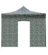 Telo laterale 3x2m militare impermeabile con porta avvolgibile per gazebo richiudibile MARKET