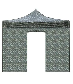 Telo laterale 3x2m militare impermeabile con porta avvolgibile per gazebo richiudibile MARKET