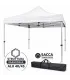 Gazebo richiudibile in alluminio professionale struttura esagonale MARKET 3X3 Bianco impermeabile