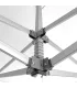 Gazebo richiudibile in alluminio professionale struttura esagonale MARKET 3X3 Bianco impermeabile
