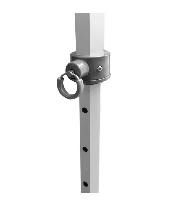 Gazebo richiudibile in alluminio professionale struttura esagonale MARKET 3X3 Bianco impermeabile