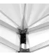 Gazebo richiudibile in alluminio professionale struttura esagonale MARKET 3X3 Bianco impermeabile