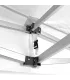 Gazebo richiudibile in alluminio professionale struttura esagonale MARKET 3X3 Bianco impermeabile