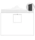 Telo laterale 3x2mt bianco impermeabile con finestra per gazebo richiudibile MARKET-PRO