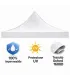 Telo laterale 3x2m bianco impermeabile con porta avvolgibile per gazebo richiudibile MARKET-PRO