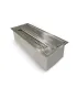 Bruciatore per camino a bioetanolo biocamino in acciaio inox 1,5 lt L30xP12.5xH8.5 cm