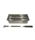 Bruciatore per camino a bioetanolo biocamino in acciaio inox 1,5 lt L30xP12.5xH8.5 cm