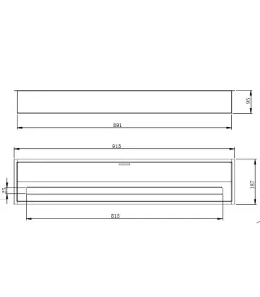 Bruciatore per camino a bioetanolo biocamino in acciaio inox 7 lt 91,5X18,7XH9,5 cm
