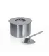 Bruciatore tondo per camino a bioetanolo biocamino inox 1,5 lt d.17 cm