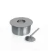 Bruciatore tondo per camino a bioetanolo biocamino inox 2,5 lt d.25 cm