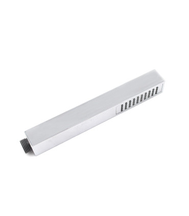 DOCCETTA STILE MINIMAL QUADRA MONOGETTO IN ABS CROMO