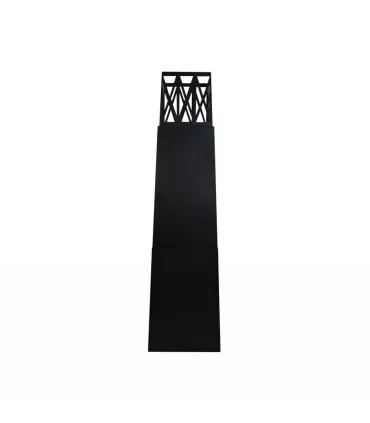 Camino a bioetanolo da giardino per esterno Vulcano Nero 40x40x145