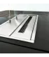 Camino a bioetanolo da terra per interno esterno Panarea Nero 70x70x35