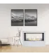 Camino a bioetanolo da terra per interno esterno Giotto S Bianco 100x30x70