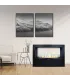 Camino a bioetanolo da terra per interno esterno Giotto S Nero 100x30x70