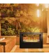 Camino a bioetanolo da terra per interno esterno Giotto S Nero 100x30x70