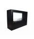 Camino a bioetanolo da terra per interno esterno Giotto S Nero 100x30x70