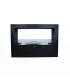 Camino a bioetanolo da terra per interno esterno Giotto S Nero 100x30x70