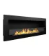 Camino a bioetanolo da incasso parete biocamino 120x40 LIVORNO 120 Nero