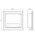 Camino a bioetanolo da incasso a parete frontale biocamino 60x55 FURORE 60