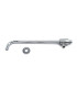 BRACCIO DOCCIA IN OTTONE CROMATO CON DEVIATORE CM 40