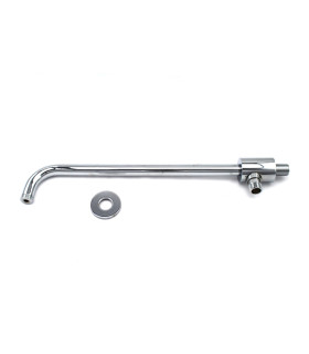 BRACCIO DOCCIA IN OTTONE CROMATO CON DEVIATORE CM 40