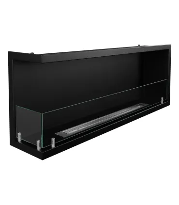 Camino a bioetanolo da incasso ad angolo biocamino angolare 120x45 SUTRI 120 SX
