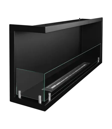 Camino a bioetanolo da incasso ad angolo biocamino angolare 120x45 SUTRI 120 SX