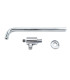 BRACCIO DOCCIA IN OTTONE CROMATO CON DEVIATORE CM 40
