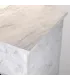 Camino a bioetanolo da terra BELLINI in legno effetto Marmo Bianco Made in Italy L96 x P35 x H96