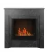 Camino a bioetanolo da terra BELLINI in legno effetto Marmo Nero Made in Italy L96 x P35 x H96