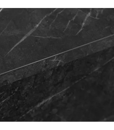 Camino a bioetanolo da terra BELLINI in legno effetto Marmo Nero Made in Italy L96 x P35 x H96