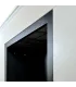 Camino a bioetanolo da terra in legno bianco Made in Italy Michelangelo 96x36x90h