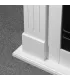Camino a bioetanolo biocamino da terra Cambridge in legno Bianco 110x36x100h