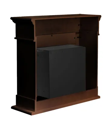 Camino a bioetanolo biocamino da terra Cambridge in legno Marrone 110x36x100h